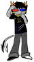 homestuck, sollux striking a pose