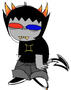 homestuck, sollux displaying his amazing posture. i used this style like twice but i like it
