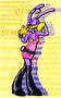 tadc, jax. this was just me wanting to practice drawing latex (? if thats what youd call whatever those boots hes wearing are made out of)