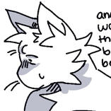 nervous white cat