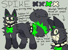 another of my ocs. spike is so cute ive had him forever
