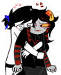 homestuck, june and aradia ship art