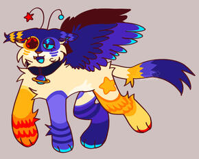 an original character of mine. a kitty